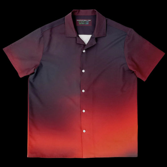 Spread Collar Short Sleeve Button-Down Shirt 0002