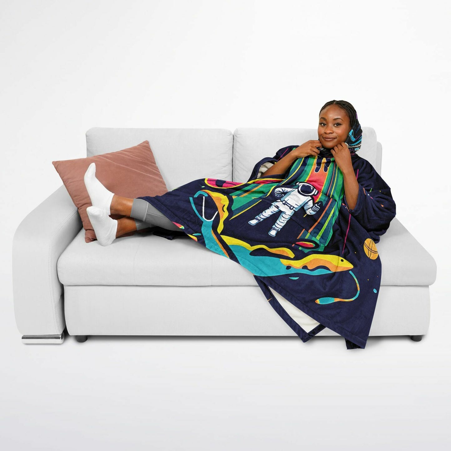 Flannel Blanket Poncho 0001