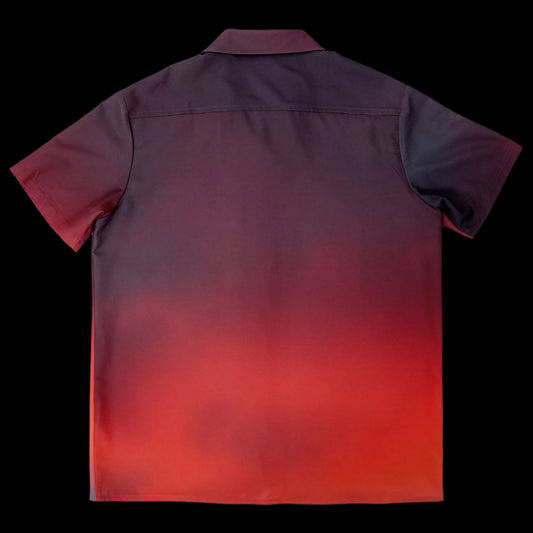 Spread Collar Short Sleeve Button-Down Shirt 0002