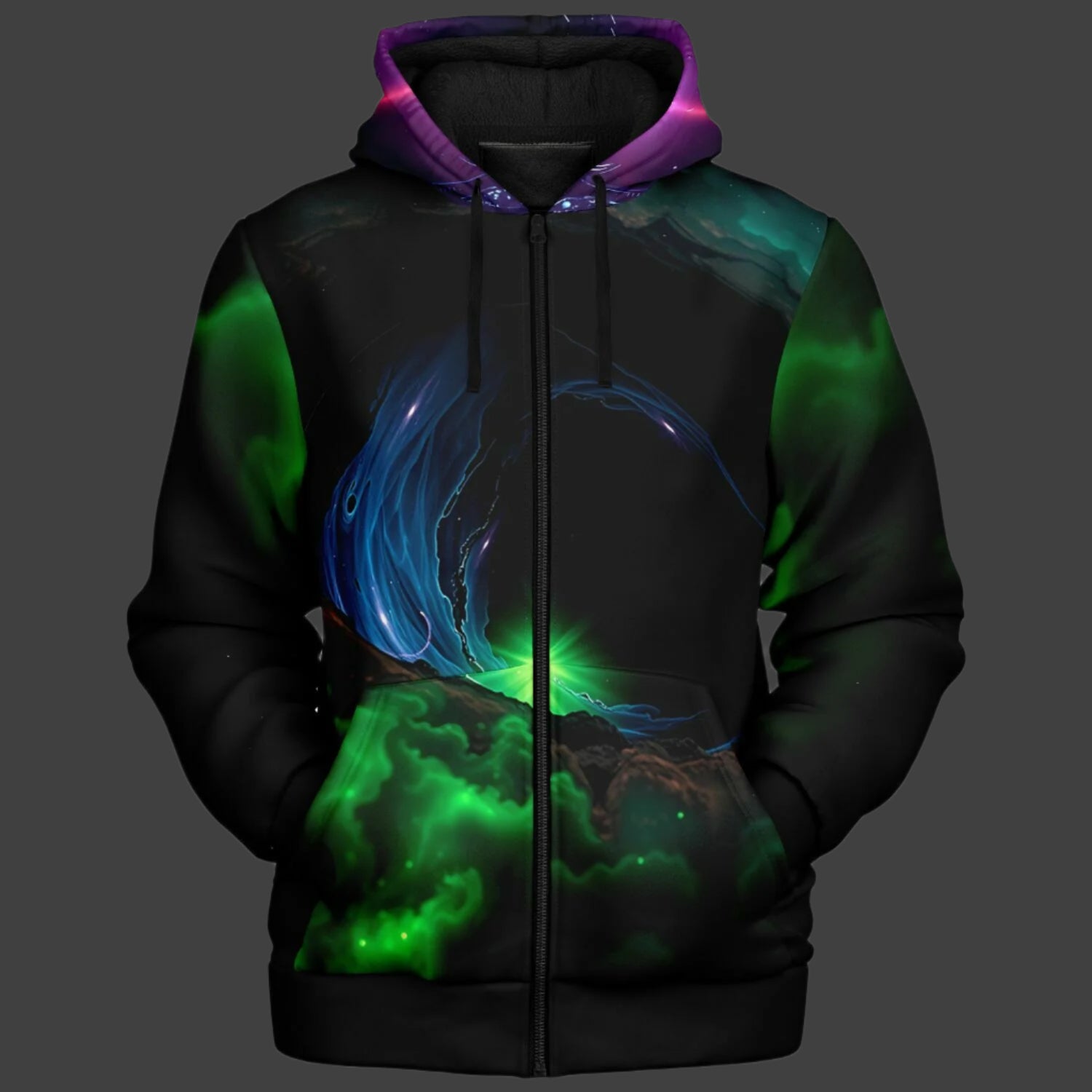 トップス jentlouis FleeceLiningSwitchingZipHoodie Electric Love V2 Harley Zip
