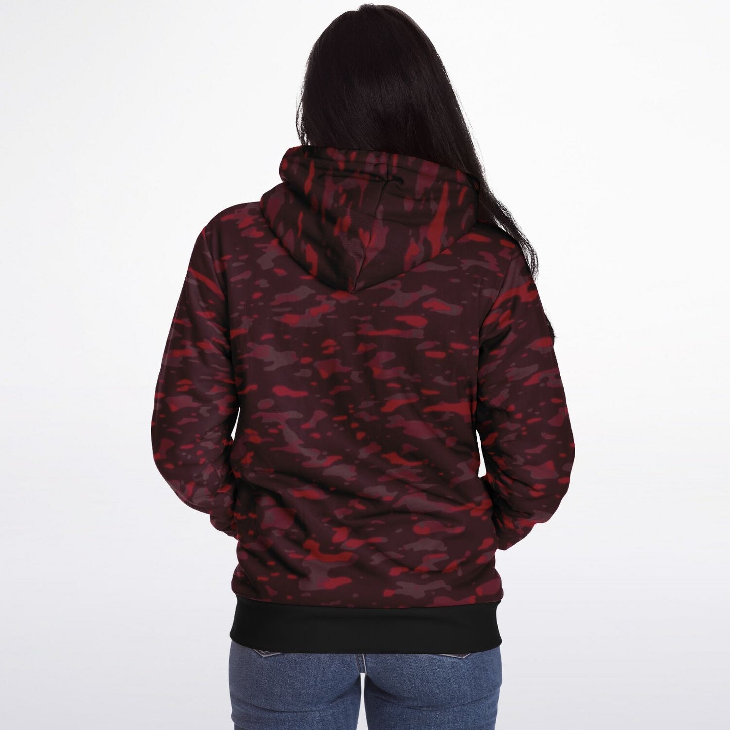 Microfleece Ziphoodie - 0001 Red Camo