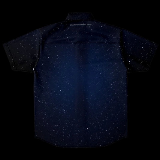 Short Sleeve Button Down Shirt 0001 Angel Wing