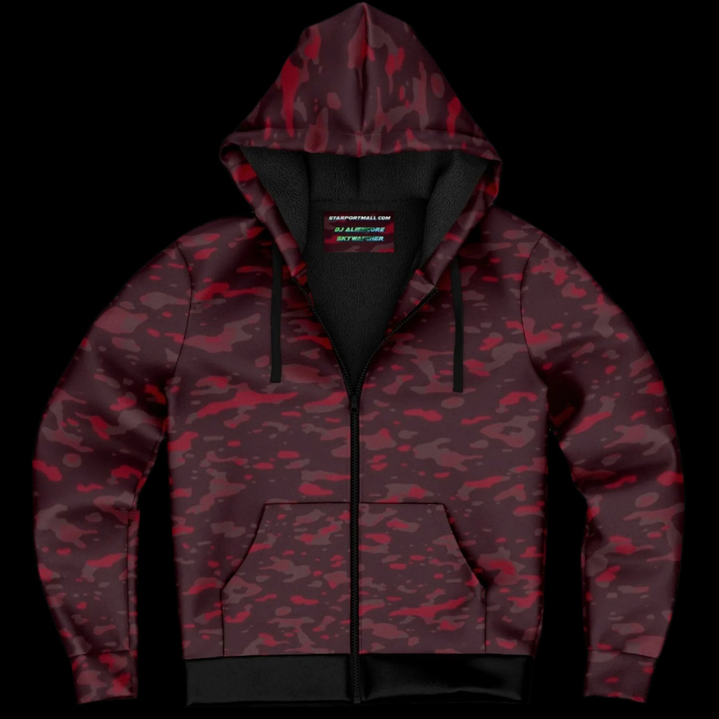 Microfleece Ziphoodie - 0001 Red Camo